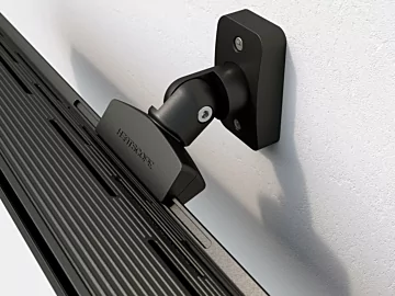 Heatscope Heaters Pure 3000W Radiant Heater panel detail CGI shows ceramic glass slimline electric infrared wall‑mount.